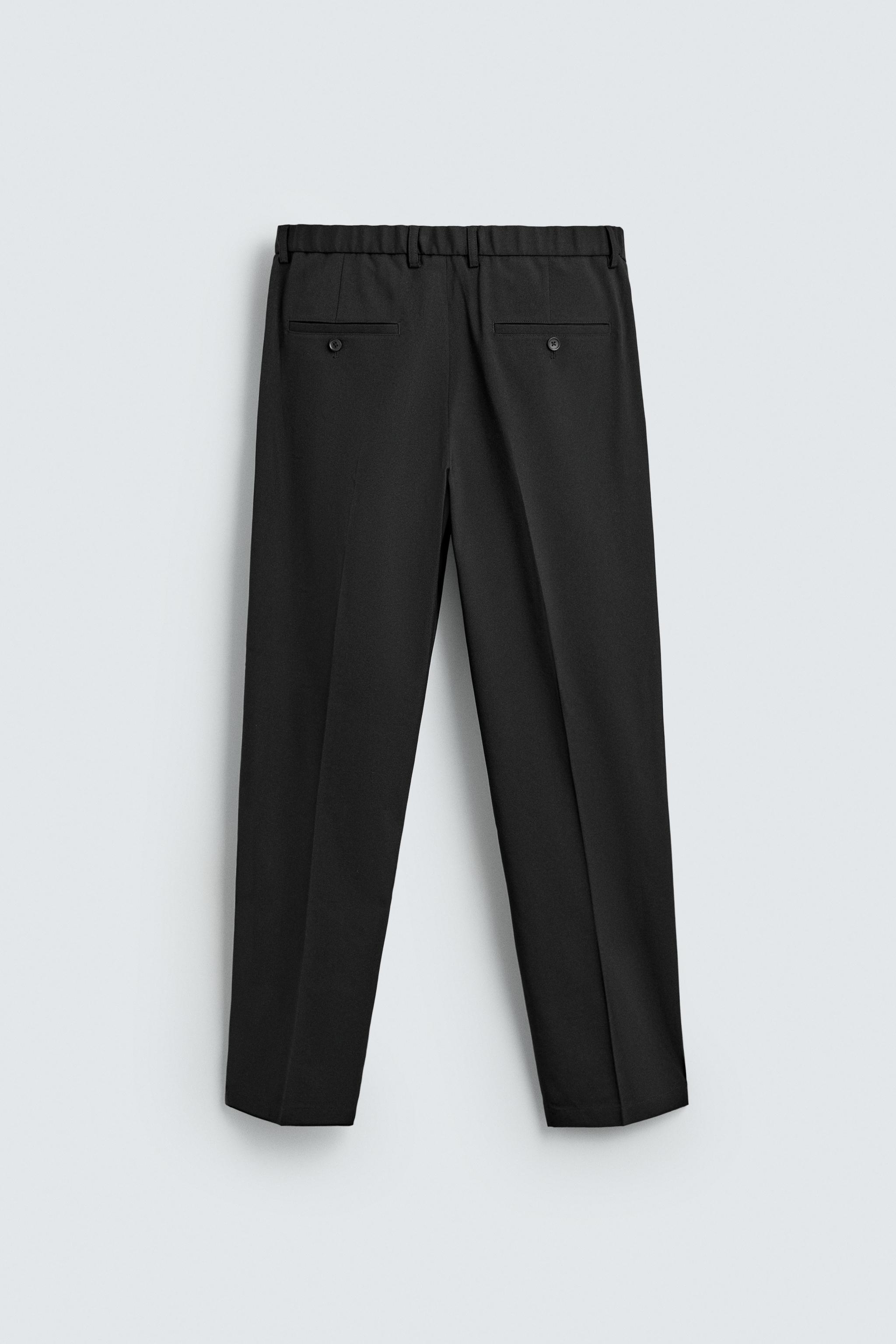REGULAR FIT WOOL BLEND NON-IRON PANTS